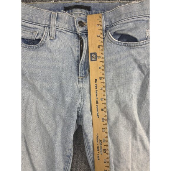 Joe's Jeans The Lara Jeans Womens 27 Mid Rise Cigarette Crop Ripped Knee - Picture 4 of 10